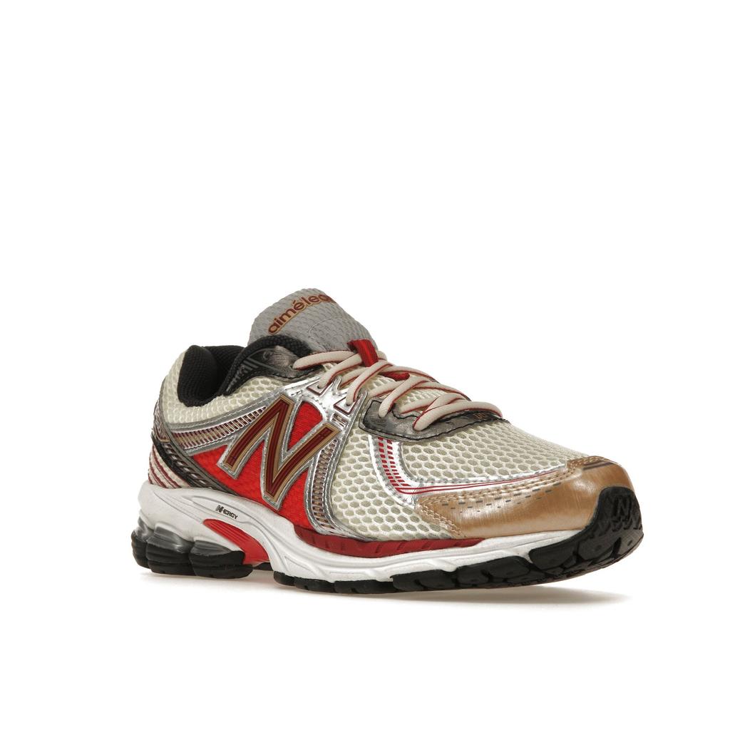 Aimé Leon Dore x New Balance 860v2 Red Unisex Sneakers White ML860AD2