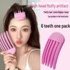 Korean Style Wind-Sculpted Updo Hair Clip for Women 2025: Fluffy Comb Pad for Forehead Bangs & High Skull Top