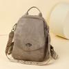 Women's Large Capacity Backpack Soft Leather Multi-Purpose Shoulder Bag