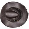 Solid Color Western Cowboy Hats Faux Leather Jazz Cap Casual Cowgirl Cap  Unisex