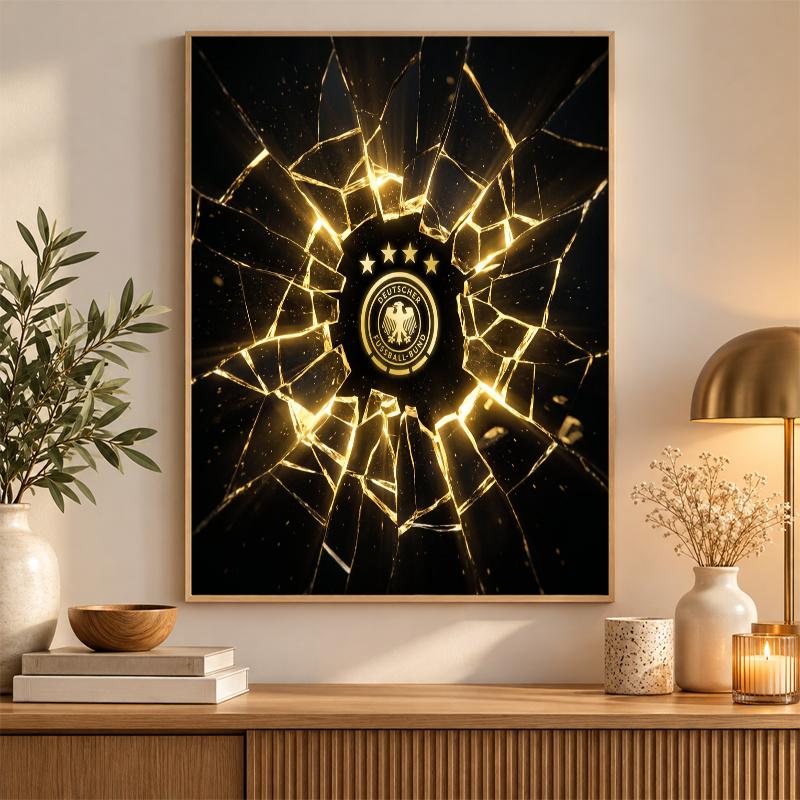 Germany Football Diamond Painting Kit 5D Full Drill DIY Diamond Mosaic Wall Art Home Decor