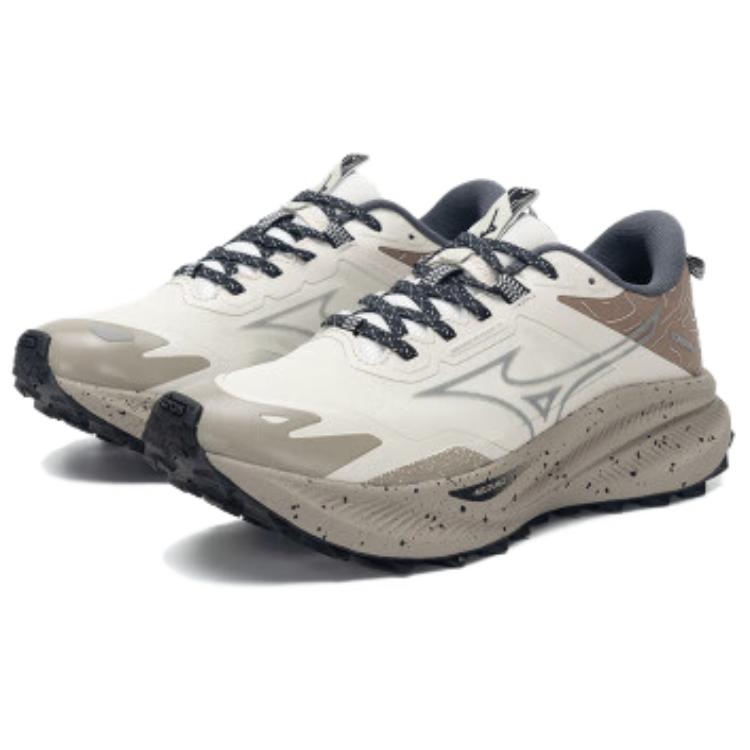 Mizuno Wave Solar V2 Sports Casual Shock Absorption Wear-Resistant Breathable Low-Top Dad Shoes Unisex Sneaker White D1GH241802
