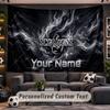Wall Hanging Tapestry Custom NameScorpions Pattern Personalized Printed Fabric Wall Decor