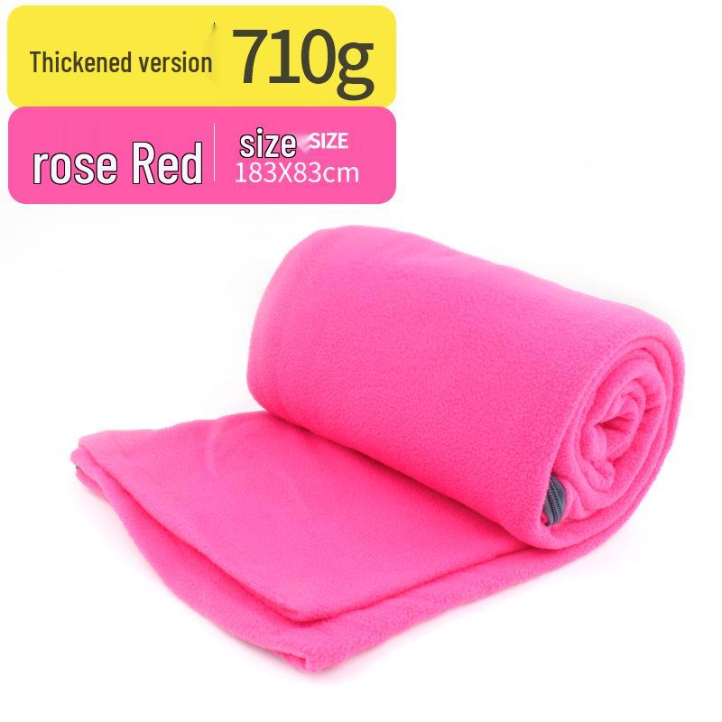 All-Season Outdoor Fleece Sleeping Bag Liner & Blanket, Warm and Anti-Dirty