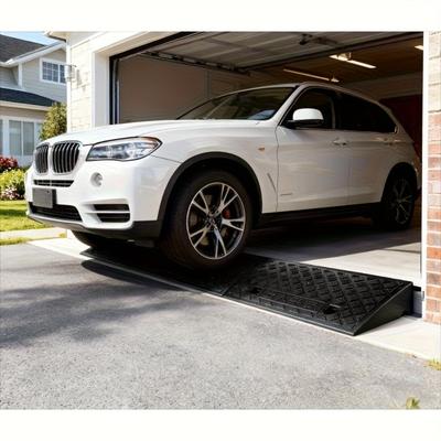 1pc Curb Ramp 50x27x7cm Portable Curb Ramp,Heavy Duty Threshold Ramp Curb Ramp Suitable for Doorway Wheelchair Bike