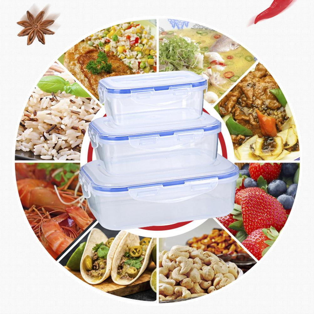 Large size (1300ml) kitchen storage box food container microwaveable lunch box bento box