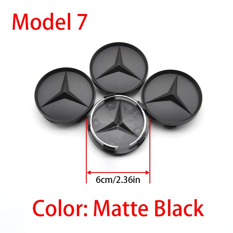 4Pcs 60mm 75mm Car Wheel Center Logo Badge Hub Cap For Mercedes Benz W211 W205 W213 W203 C218 A207 CLA CLS E Class Accessories