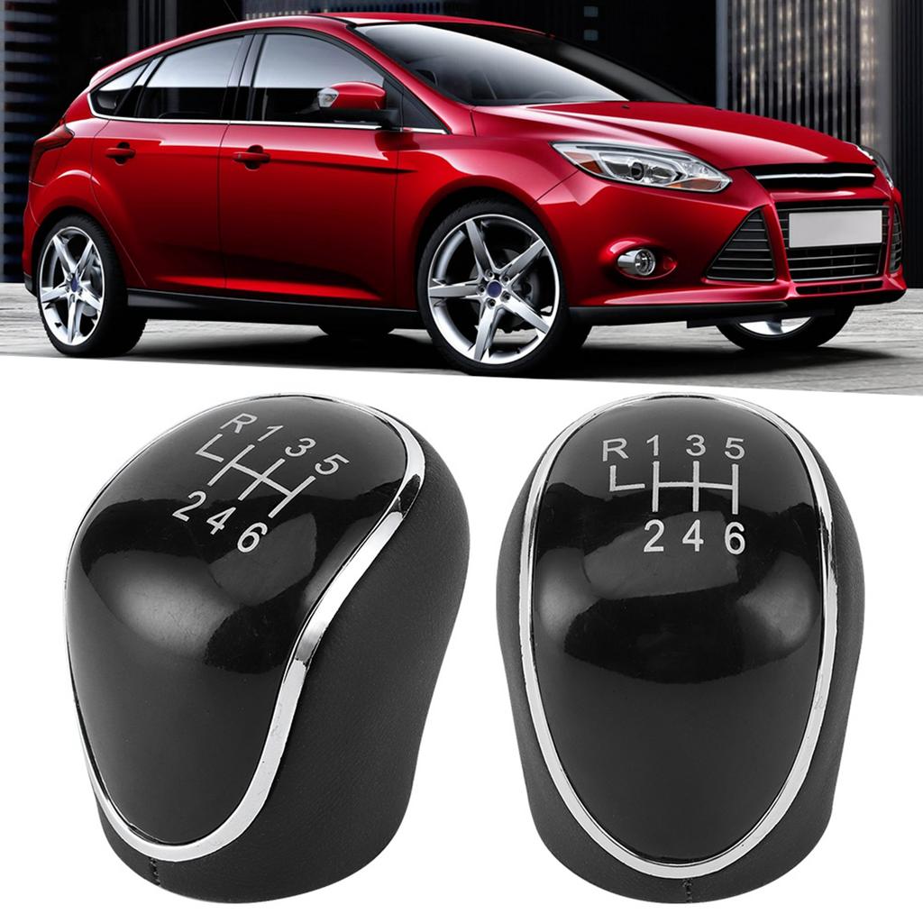 6 Speed Car Gear Shift Knob Non-slip Gear Shifter Lever Head Fits For FORD FOCUS C-MAX Galaxy Kuga