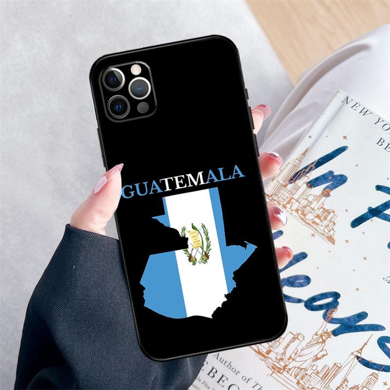 Guatemala Flag Phone Case For iPhone 14 15 16 Pro Max 12 13 Mini 11 Pro Max XR 15 16 Plus 16e Cover Coque