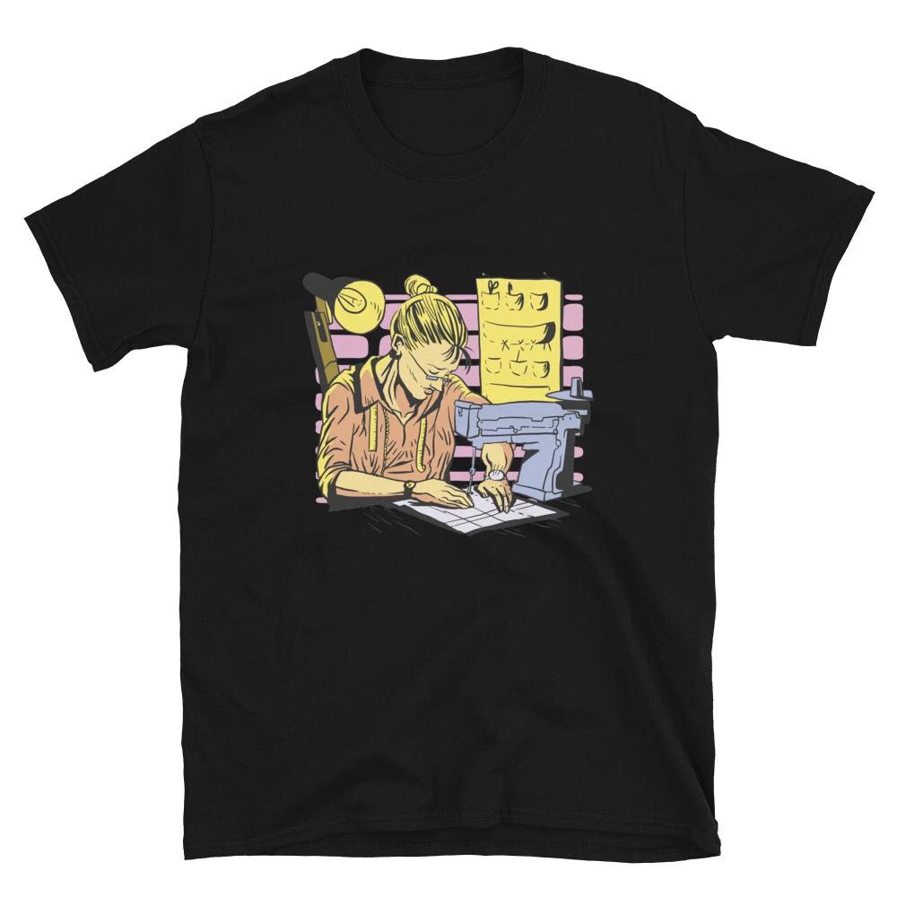 Sewing Machine Seamstress Tailor T-Shirt XL