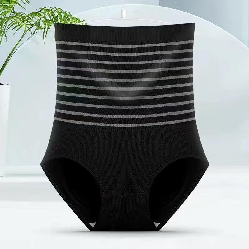 

Seamless High-Waisted Postpartum Shaping Panties with Strong Abdomen Control - Hip-Lifting Plus Size Waist Cincher for Women. 2XL (150-175 lbs) чёрный