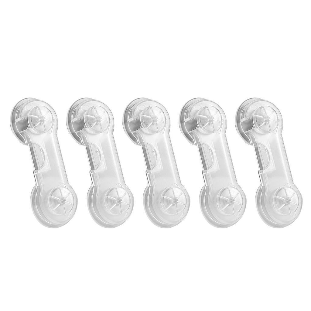 10pcs Baby Safety Locks Punch Free Child Lock for Drawer Cabinet Refrigerator Transparent