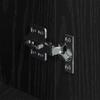 Sideboard In Black Oak Look 34 X 90 X 80 Cm Engineered Wood