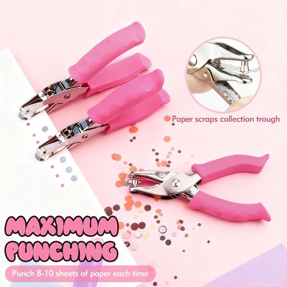 Round Hole Single Hole Punch DIY Handheld Circle Punch  School Office Binding Stationery