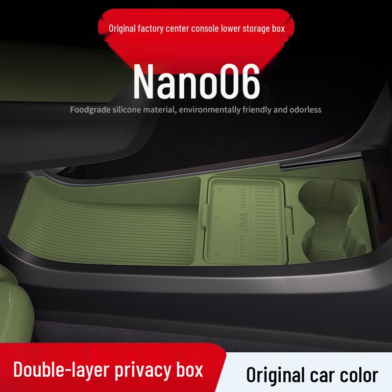 Fits 25 Nano 06 Models: Center Console Storage Box & Glasses Holder Car Accessories.