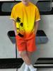 Hawaiian Beach Printed Summer Men's T-shirt Set Sportswear Men's Clothing Short Sleeve Shorts Set Men's T-shirt Set Lightweight