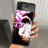 Jujutsus Gojo Satoru Harte PC-Handyhülle Für Samsung Galaxy Z Flip 6 5 4 3 Schwarze Hülle ZFlip6 Flip5 Flip4 5G Faltbare Print-Hüllen