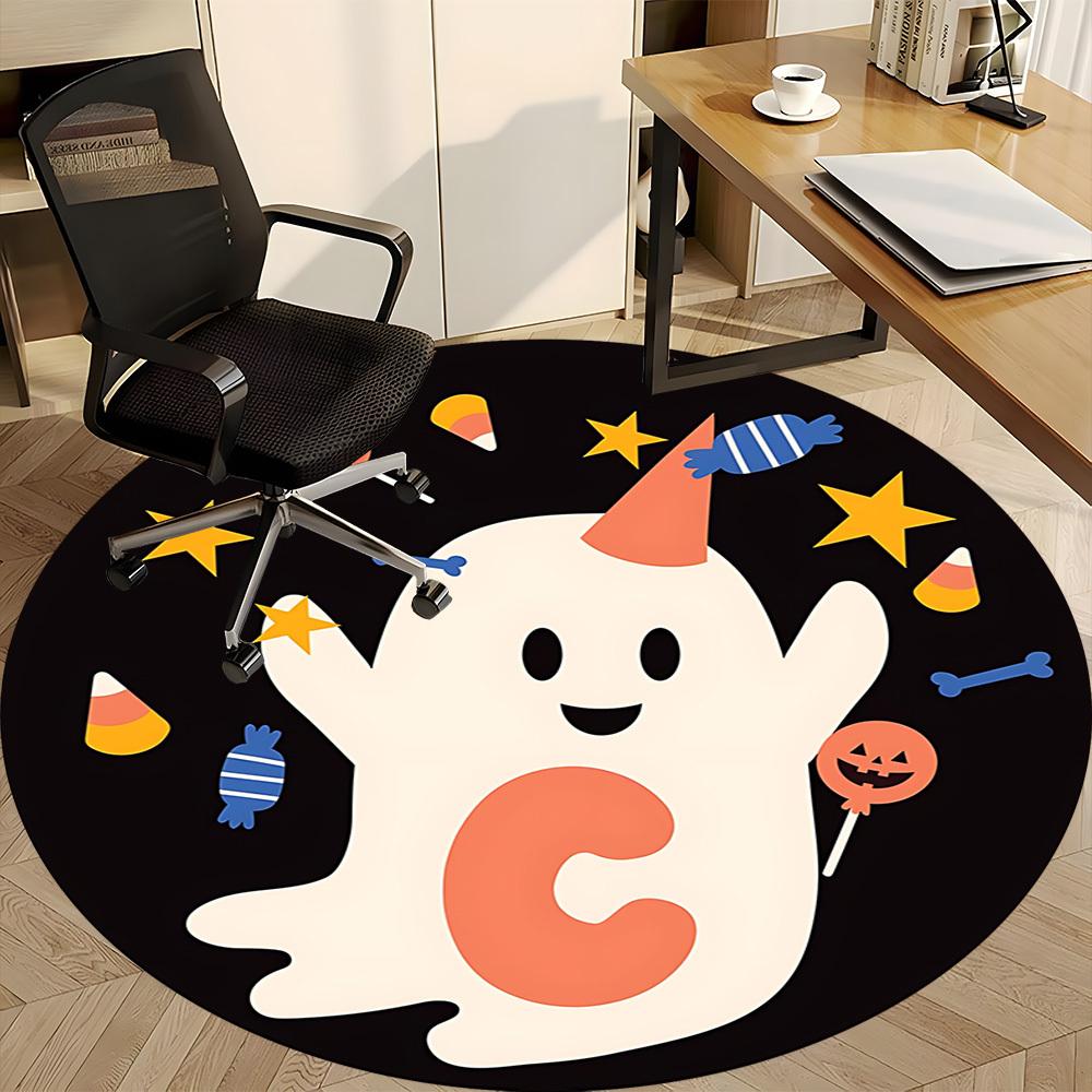 1PC Halloween Ghost Chair Carpet for Office, Indoor Non-Slip Washable  Carpet, Soft Comfortable Mat For Office Room yy250930191