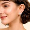 French Drip Oil Color Little Bird Zircon Earrings: Luxurious, Versatile, Retro Jewelry for Women