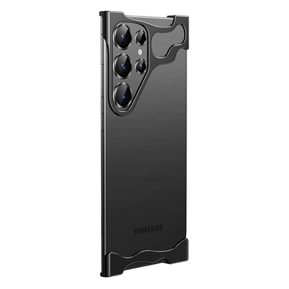 

Для Samsung Galaxy S25 Ultra Бампер Металевий Безрамковий Протиударний Чохол із Захистом Об єктива Камери Black