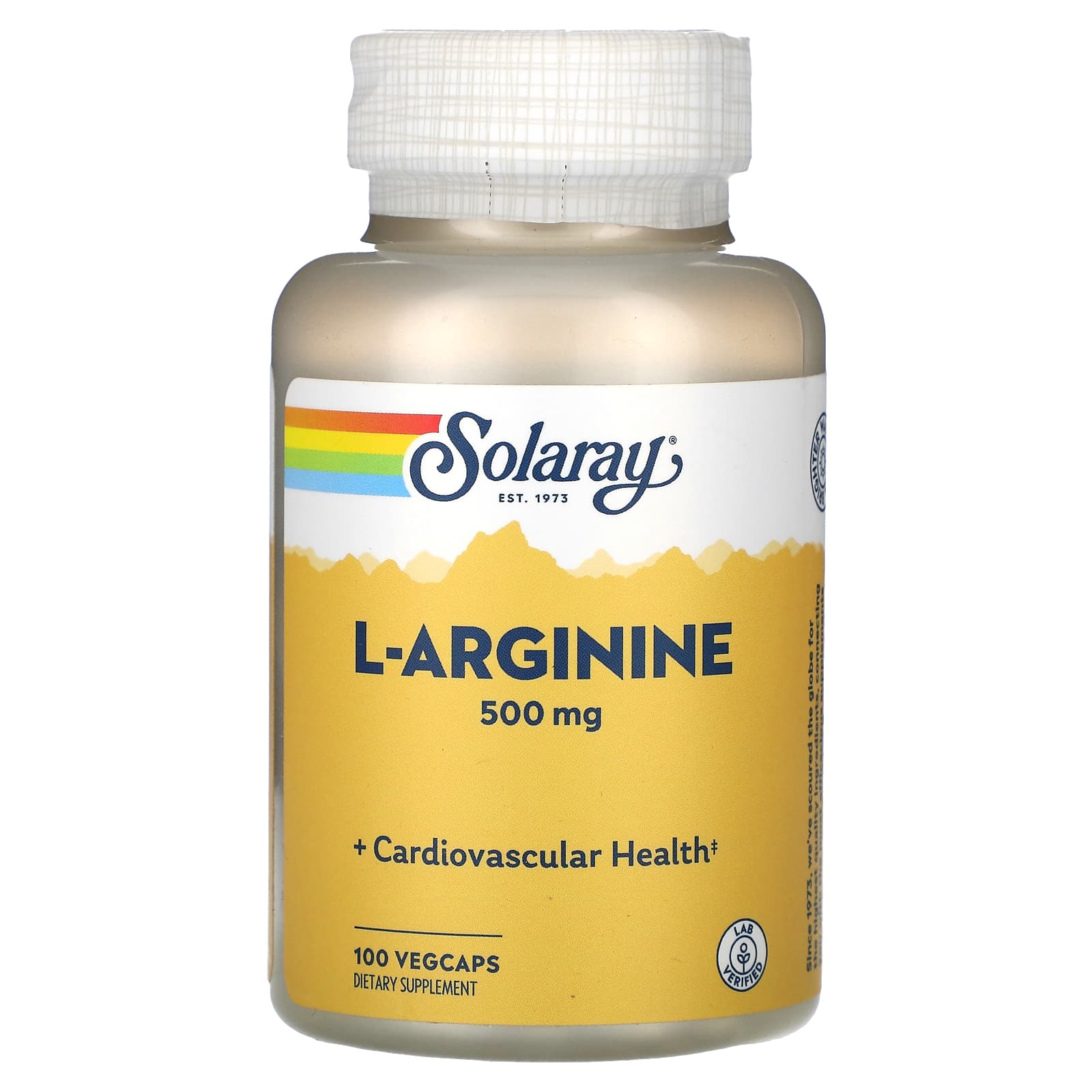 

L-Arginine, 500Mg, 100 Veggie Capsules