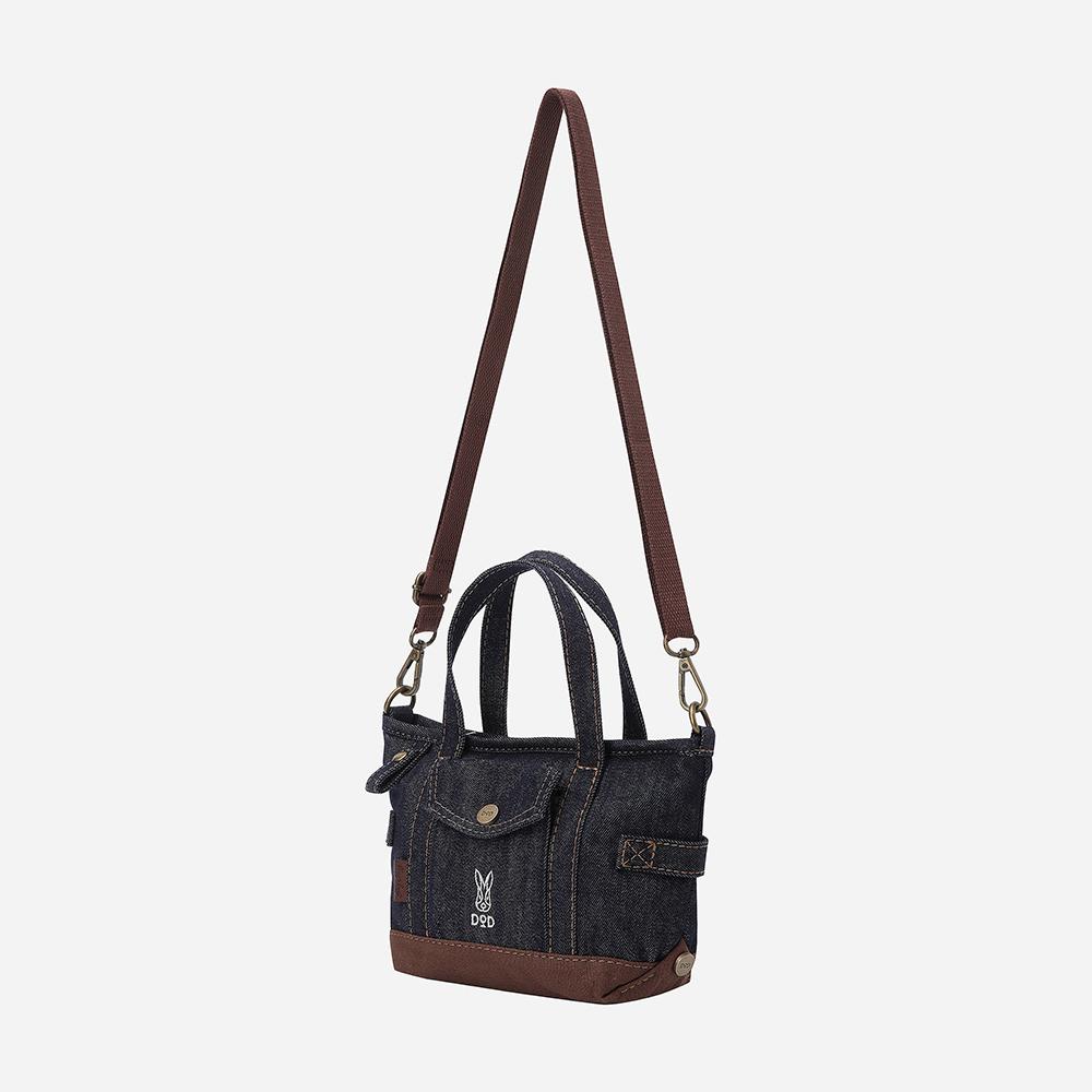 Dod Work Cotton Denim Mini Tote Bag (4L)(Indigo)