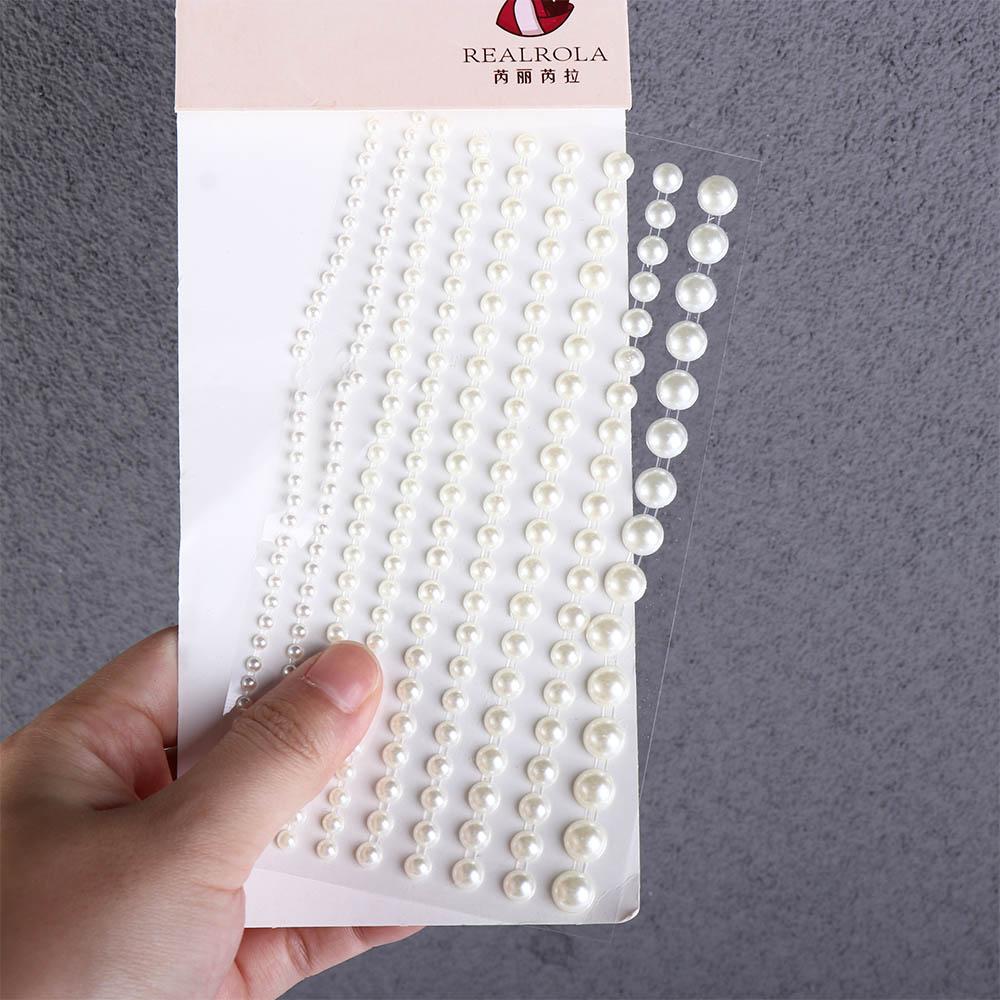 Rhinestone Strip Sticker Adhesive Face Decal Temporary Tattoo Stickers Hair Rhinestone Decoration