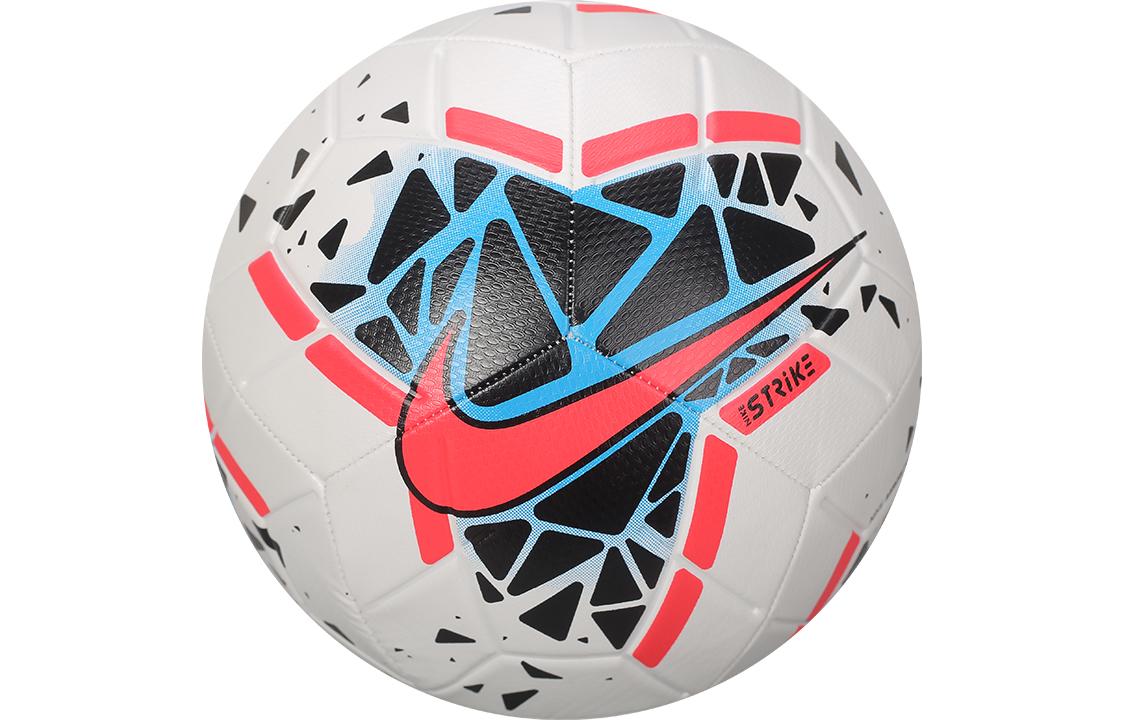 

Nike Size 5 Soccer Ball Rubber Abrasion Resistant Machine Stitched Soccer Ball Unisex White Red Black SC3639-106 Size 5 Ball