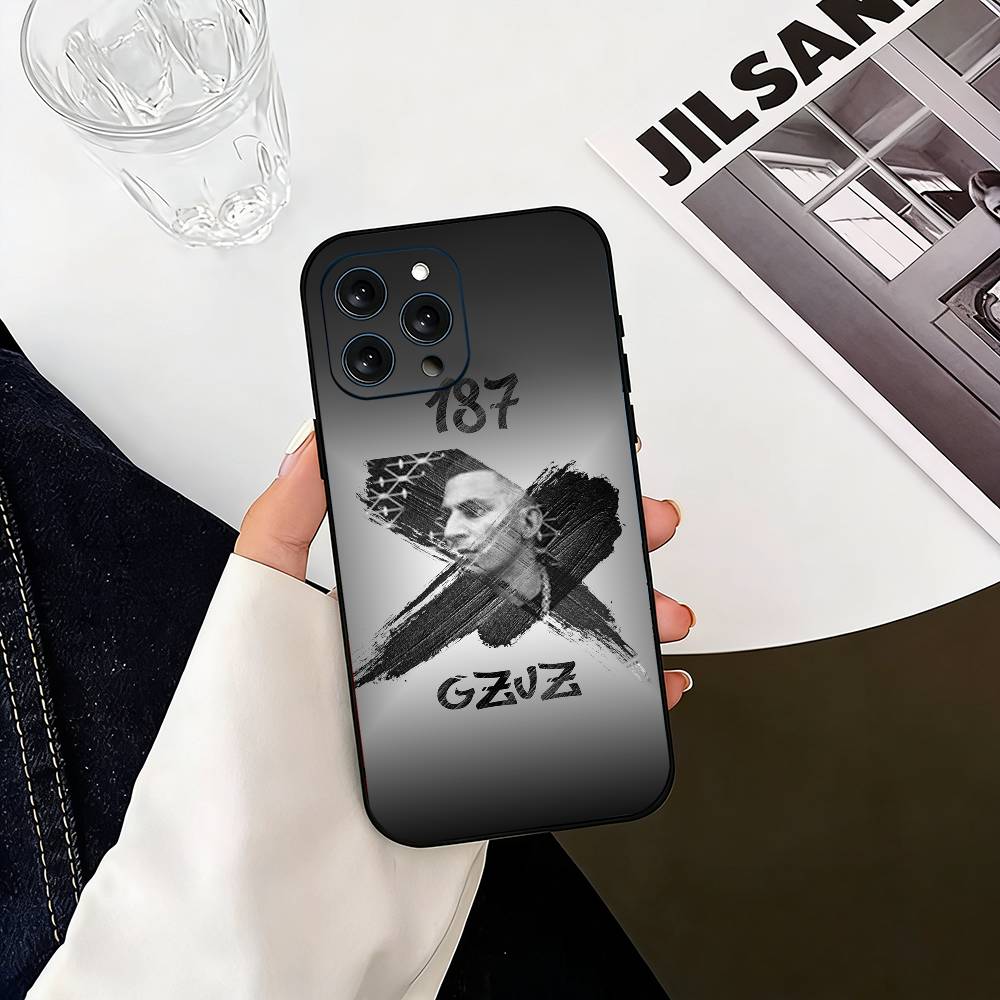 S-StrasseN-B-bande 187 Music Phone Case For iPhone 17,16,15,14,13,12,11 Plus,Pro Max,XS,Soft Silicone Black Cover