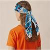 Silk Scarf Women Illusion Print Square Scarves Head Echarpes Silk Foulards Femme Wraps Beach Shawls Bandana Lady Hijabs 90CM