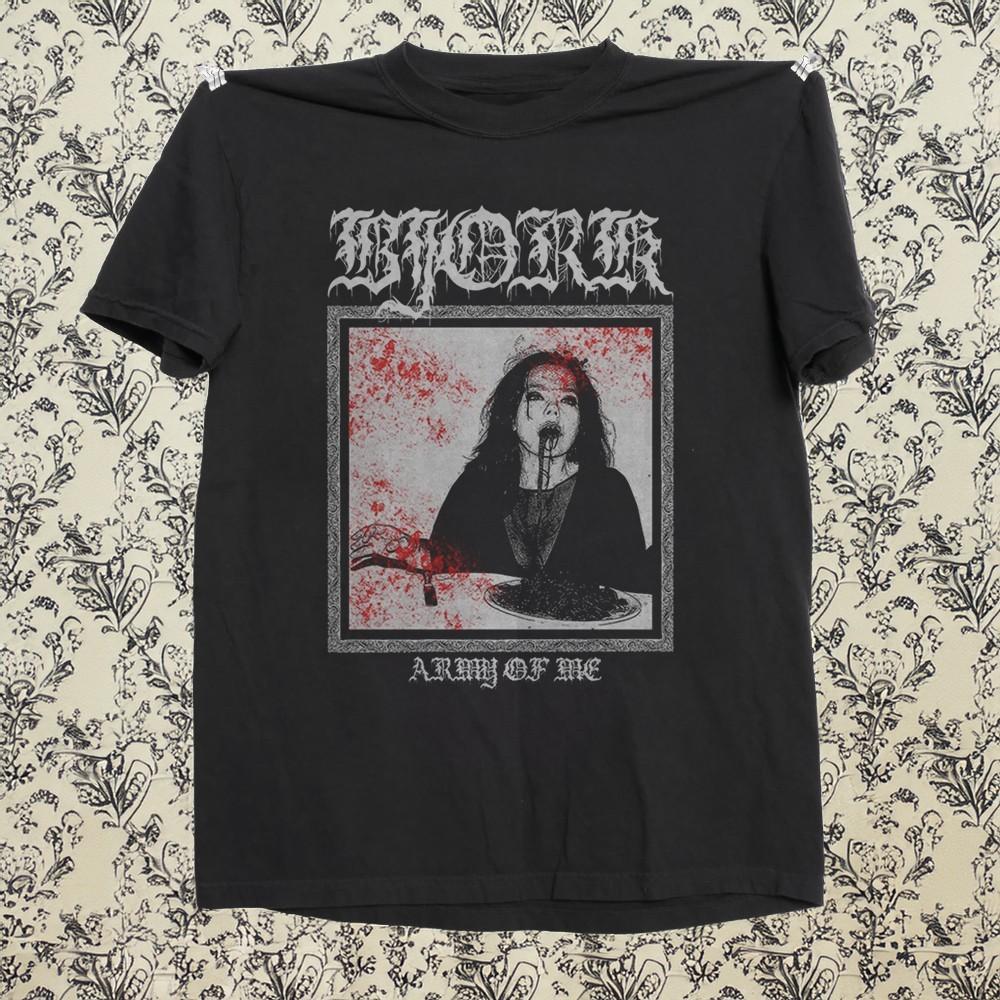 Bjork Pop Singer Metal Style Tshirt Black Cotton Tshirt Size S5XL Unisex T-Shirt XL