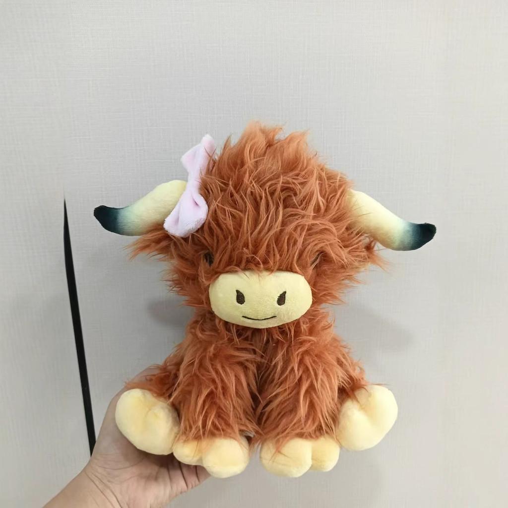 Highland Cow Plush Toy With Soft Short Pile For Kids And Collectors