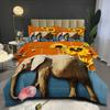 Digital Printing Quilt Three-piece Set Large Elephant Animal Thickened Fat Quilt Cover