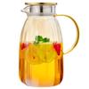 Pokaro Tea Barley Tea 2 Tea Glass Water Cold Carafe for Barley Iced Fruit and Elegant and Modern Design with 2000ml Pot/Pitcher, Liters,