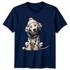 Dalmatian Puppy Winter Hat Scarf Dog Animals Unisexs Unisexs Graphic Tee