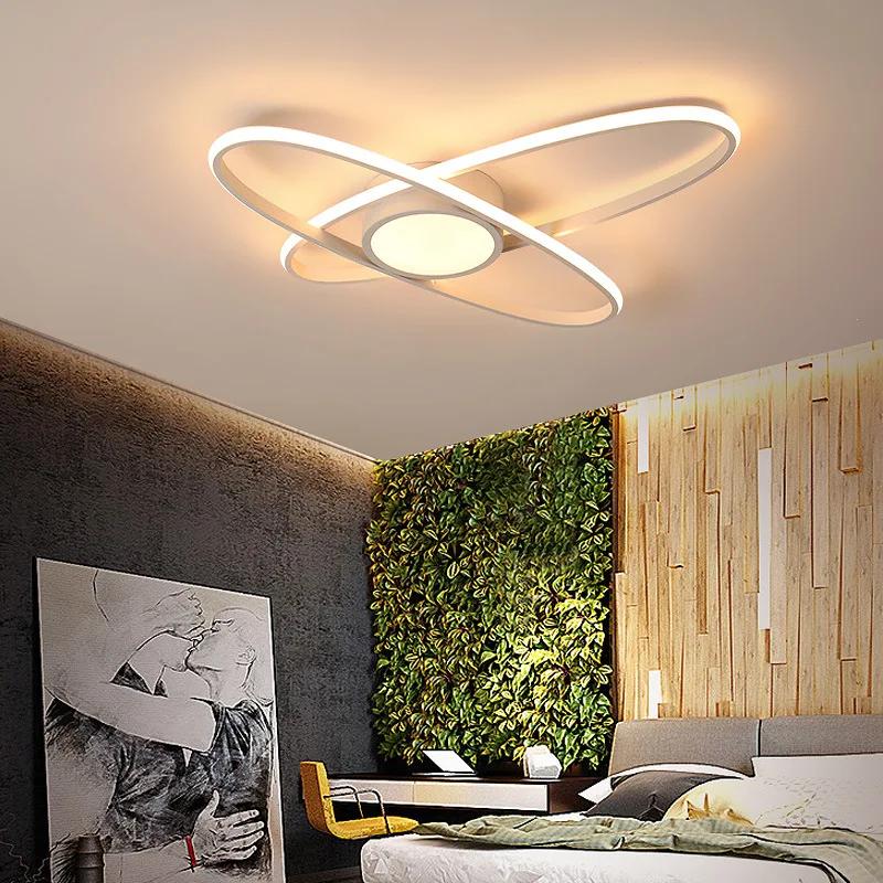Modern Ceiling Lights LED Lamp For Living Room Bedroom Study Room White Black Color Surface Mounted Ceiling Lamp Deco AC85-265V