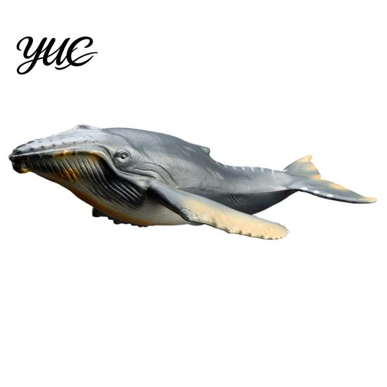 Educational Ocean Animal Toys Realistic Whale Model, Marine Creature Figurines, Beluga, Orca, Blue Whale, Gray Collectible Sea Life Figures