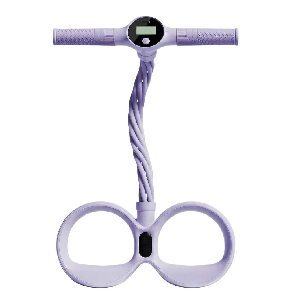 Multifunctional Fitness Pedal Resistance Band with Digital Counter Adjustable Tension Home Exercise Yoga Stretching Equipment