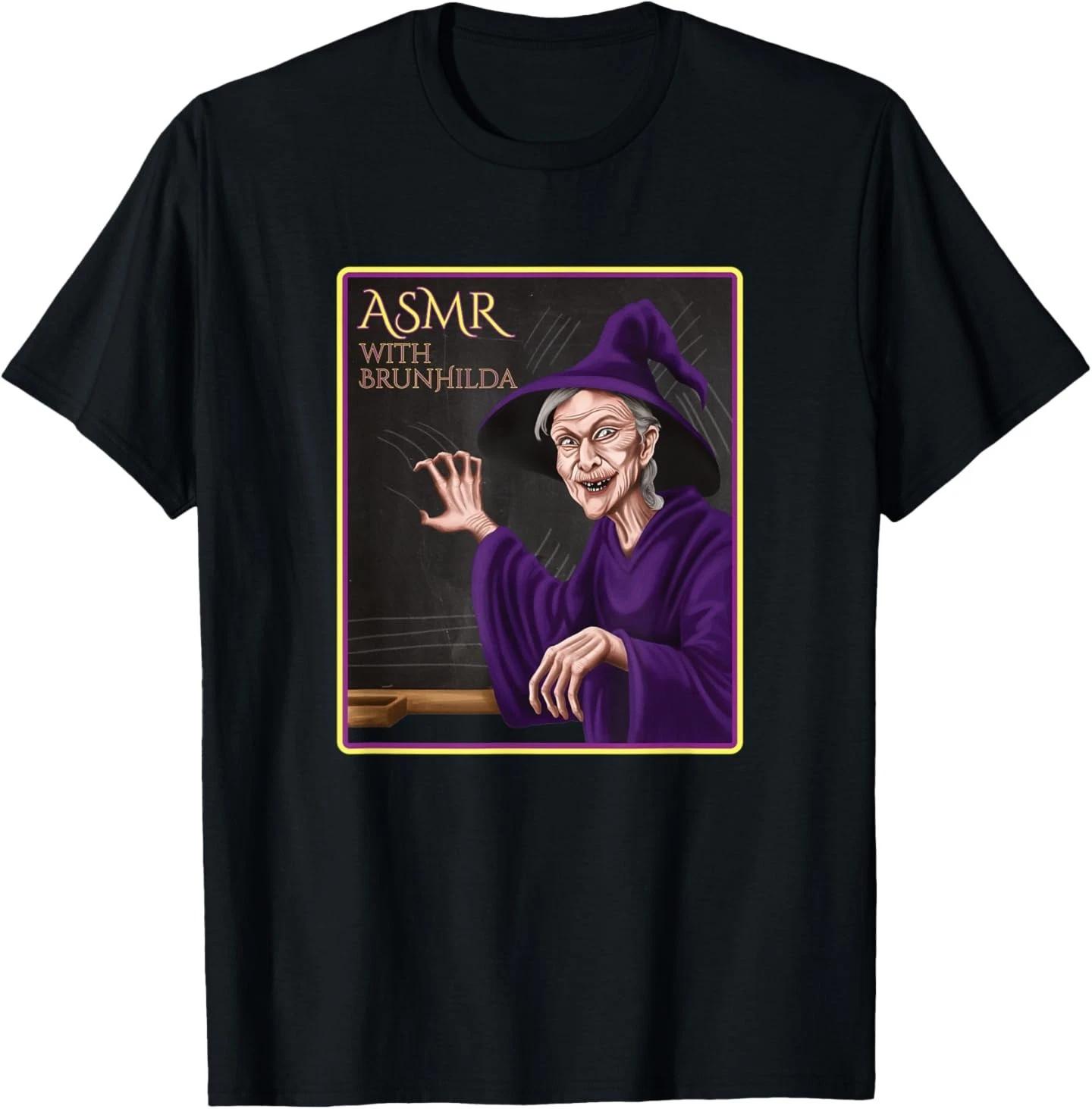 ASMR With Brunhilda Funny Witch Shirt - Funny ASMR T- Shirt 2XL
