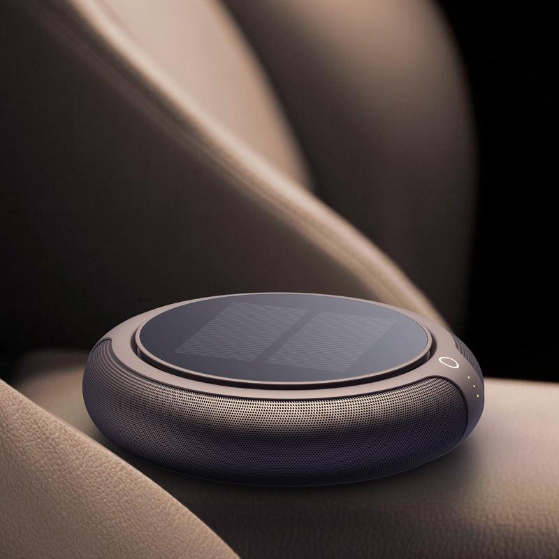 Car Purifier Solar Powered Aroma Diffuser Air Freshener for Vehicle Home Desk Electric Gadgets with Filter