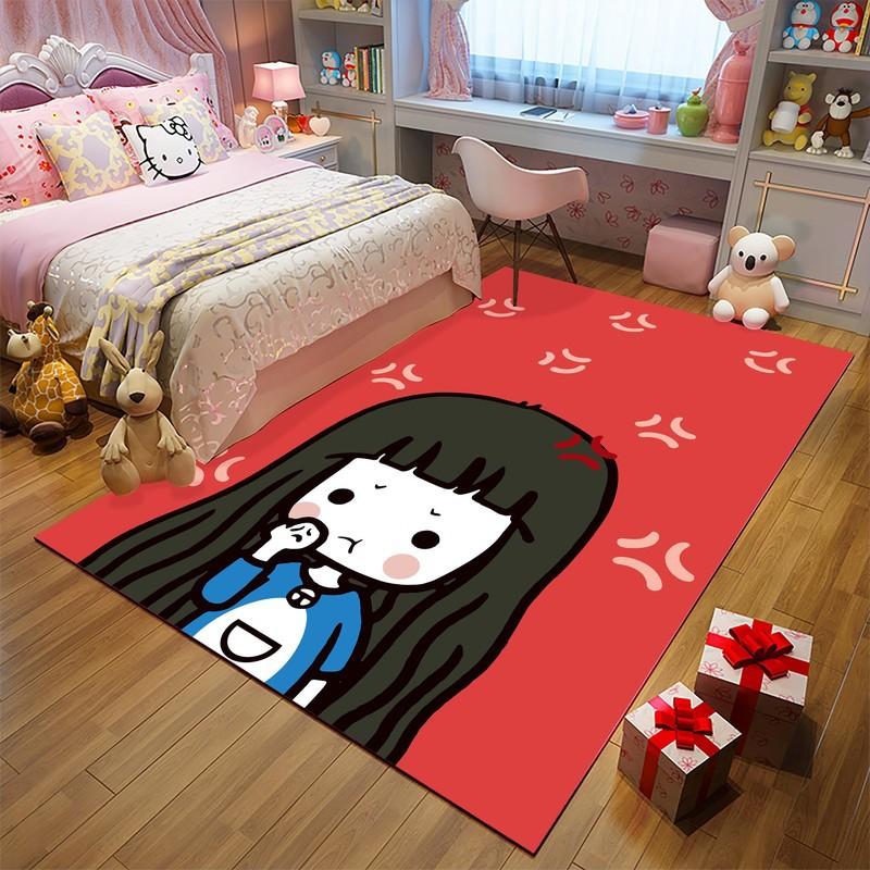 Cartoon Mattress Living Room Floor Mats Home Floor Mats Room Decoration Duckling Carpet Teenage Girls Bedroom Carpet Alfombra
