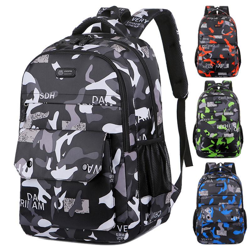 Student Printed Schoolbag Breathable Durable Travel Shoulders Bag