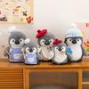 Non-Toxic 25/35Cm Cute Chubby Penguin Plush Toy Chef Painter Plushies Stuffed Animal Deer Doll Children Christmas Valentine Day Children Gifts
