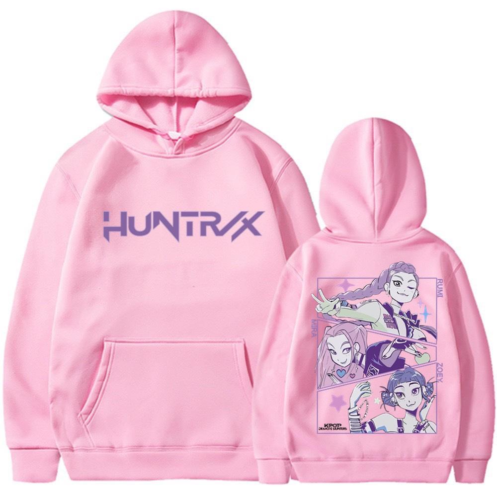 Модная Худи с Капюшоном Охотники на Демонов K-Pop Группа Флисовая Подкладка Свободный Силуэт Худи Надеваемая Через Голову Удобный Повседневный Стиль 3XL 2870₽
