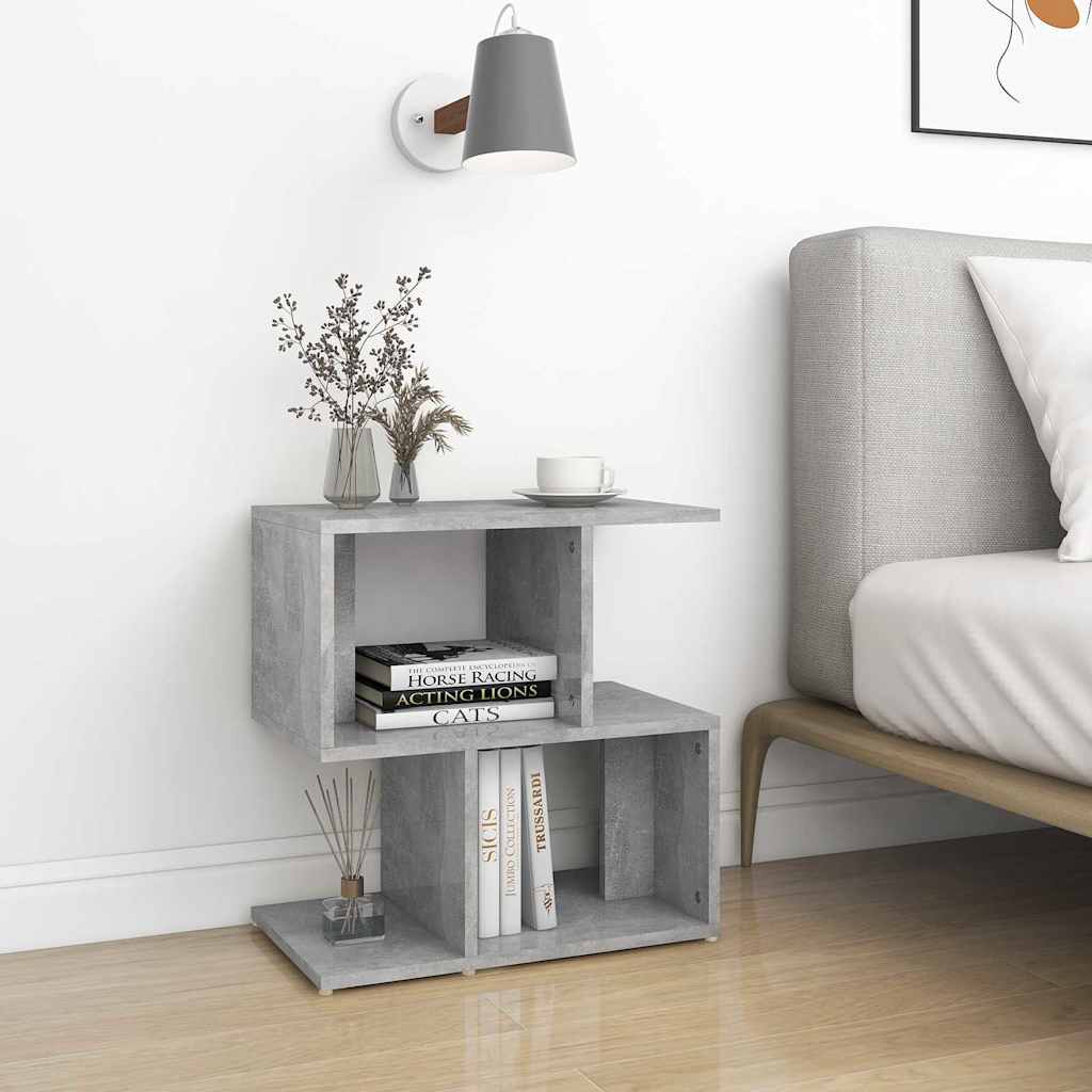 vidaXL Nachttisch Betongrau 50x30x51,5 cm Holzwerkstoff graue