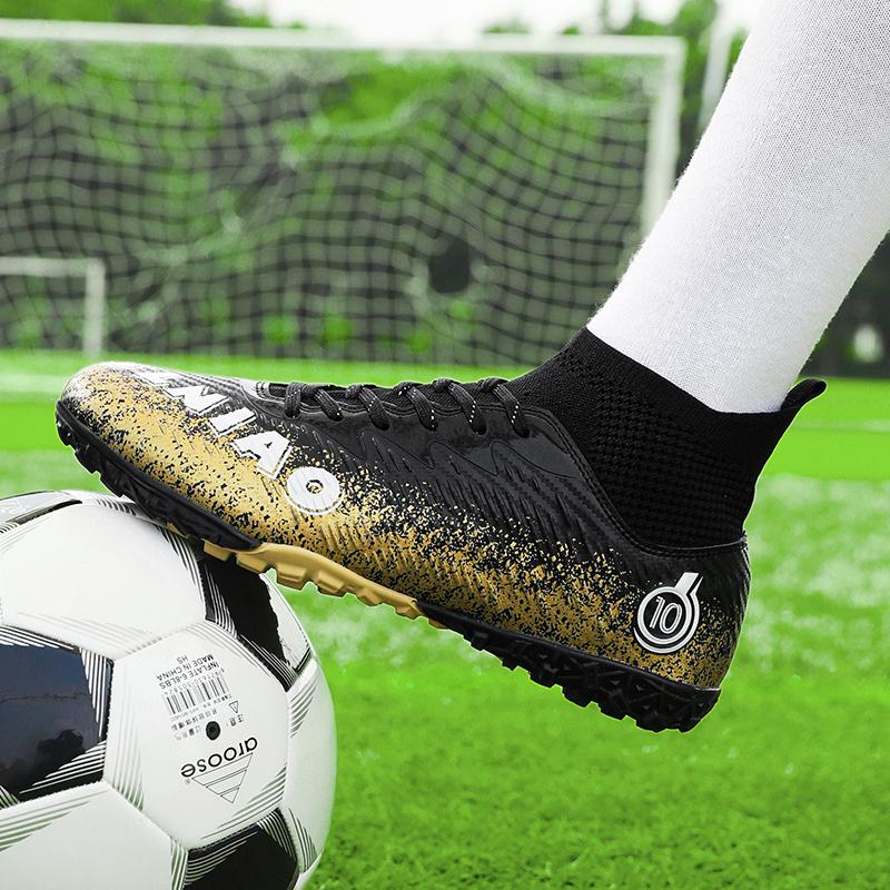 Мужские футбольные бутсы с высоким берцем и носками — фото 12