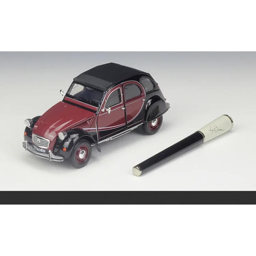Welly 1/24 Citroen 2CV 6 Charleston Alloy Classic Vintage Car Model Diecast Metal Toy Classic Car Model Collection Gift