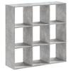 VidaXL Bibliothèque gris béton 102x32x102 cm bois d'ingénierie, étagère, étagère à livres, support de livre, armoire de 852819
