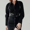 Modischer Geschirr-Gürtel Leder-Dessous Körpergeschirr Korsett Hosenträger Für Damen Gothic Fetisch Kleidung Geschirr Damen Accessoires