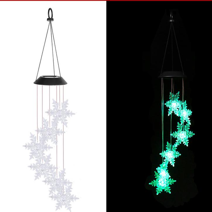 

Рождественская атмосфера украшения ветряные колокольчики огни звезды снежинки солнечный ландшафт двор декор светодиодные ветряные колокольчики гирлянда